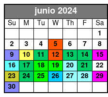 Sailing Tour New York junio Schedule