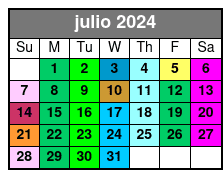 Sailing Tour New York julio Schedule
