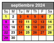 Front Balcony septiembre Schedule