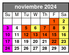 Front Balcony noviembre Schedule