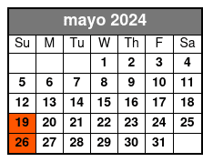 Sunday Happy Hour mayo Schedule