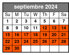 Dutch Tour, Regular Bike septiembre Schedule