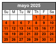 Dutch Tour, Regular Bike mayo Schedule