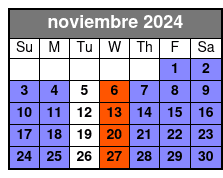 General noviembre Schedule