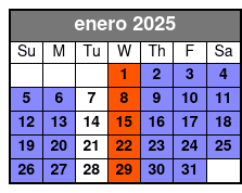 General enero Schedule