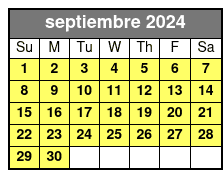 Times Square (In English) septiembre Schedule