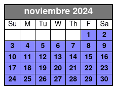Small-Group Tour noviembre Schedule