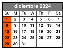 General diciembre Schedule