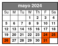 Standard Window Table mayo Schedule