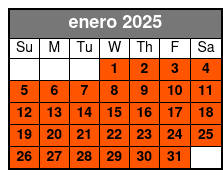 2Hour: E-Scooter Rental enero Schedule