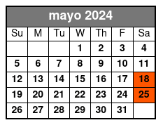 Paddle Board Basic 1 Class mayo Schedule