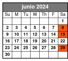 Paddle Board Basic 1 Class junio Schedule