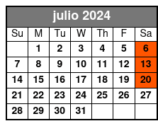 Paddle Board Basic 1 Class julio Schedule