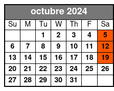 Paddle Board Basic 1 Class octubre Schedule