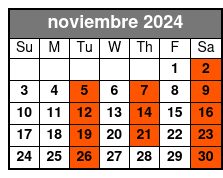 General noviembre Schedule
