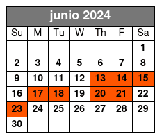 Private Tour junio Schedule