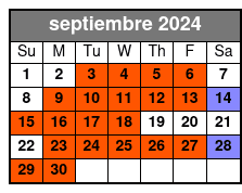 Group Tour septiembre Schedule