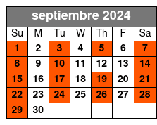 Grand Central Terminal (Eng) septiembre Schedule