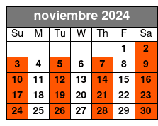Grand Central Terminal (Eng) noviembre Schedule