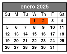 Prime Time Ice Skating enero Schedule