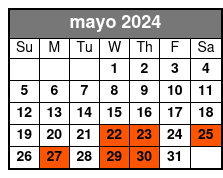 New York City Tour mayo Schedule
