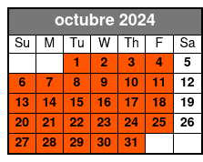 7-Days Electric Bike Rental octubre Schedule