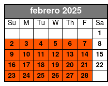 7-Days Electric Bike Rental febrero Schedule