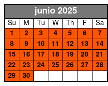 Wonderland Tour of Central Park junio Schedule