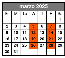 With One Word Tickets marzo Schedule