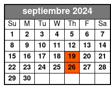 Dream Diamond Hunt septiembre Schedule