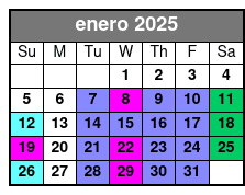 Balcony D-F Center enero Schedule