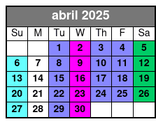 Balcony D-F Center abril Schedule