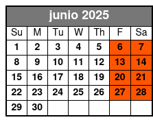 Bronze Package junio Schedule