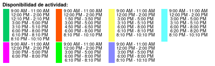 One World Observatory Admission Color Key