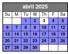 VIP (50 Pro Edited Photos) abril Schedule