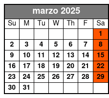 11:00 Tour marzo Schedule