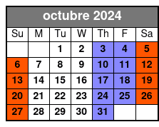Public Tour octubre Schedule