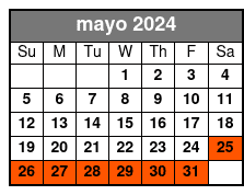 7-Day New York Pass mayo Schedule