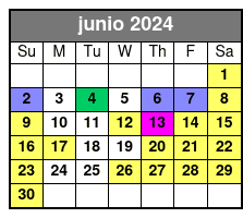 Day Sail junio Schedule