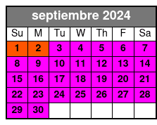 Premier Seating septiembre Schedule