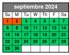 Express Cruise septiembre Schedule