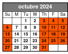 Public Tour Pricing octubre Schedule
