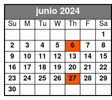 Wine and Jazz junio Schedule