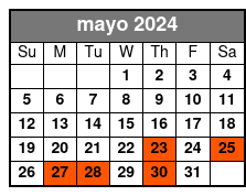 Washington DC Day Trip mayo Schedule