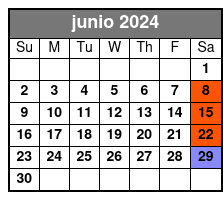 Sunrise Experience junio Schedule