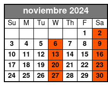 Enough Food for Lunch! noviembre Schedule