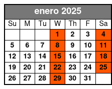 Enough Food for Lunch! enero Schedule