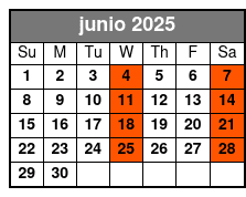 Enough Food for Lunch! junio Schedule