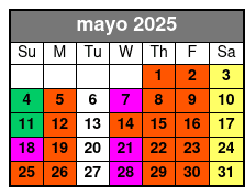 Orchestra Rows A-P mayo Schedule