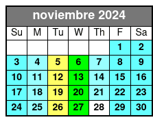 Morning Tours noviembre Schedule